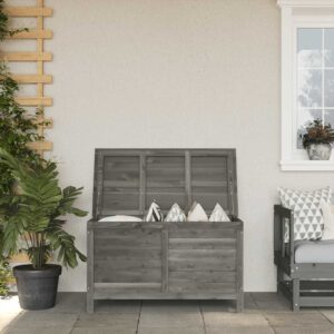 Contenitore Giardino Bianco 99x49,5x58,5cm Legno Massello Abete