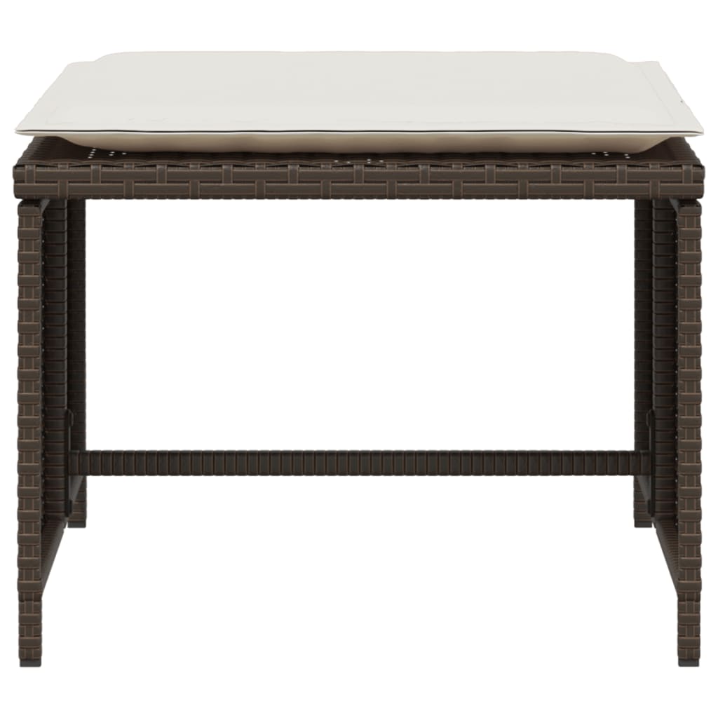 Poltrona da Giardino con Poggiapiedi Grigia in Polyrattan - immagine 6