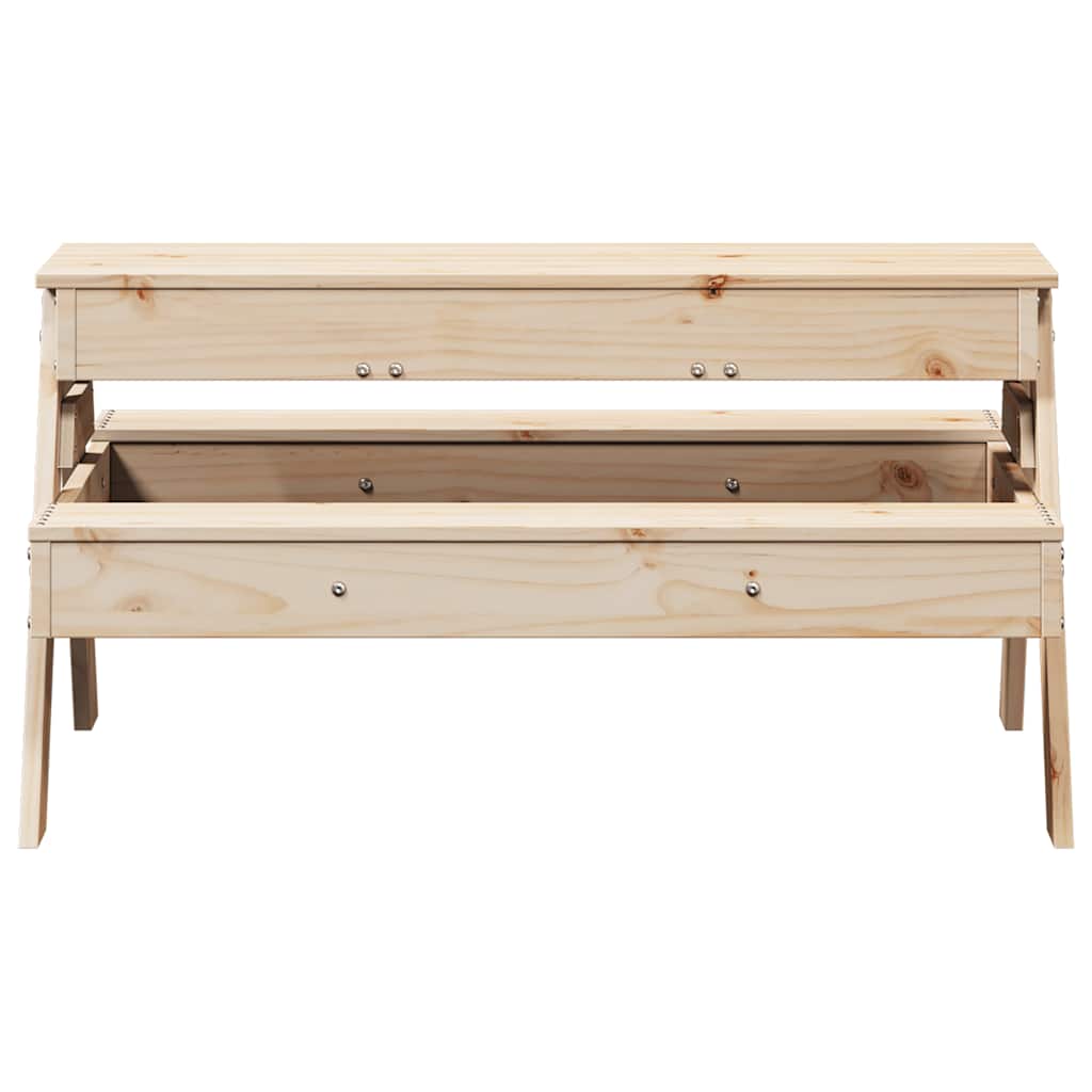 Tavolo Picnic con Sabbiera per Bambini Legno Massello di Pino - immagine 4