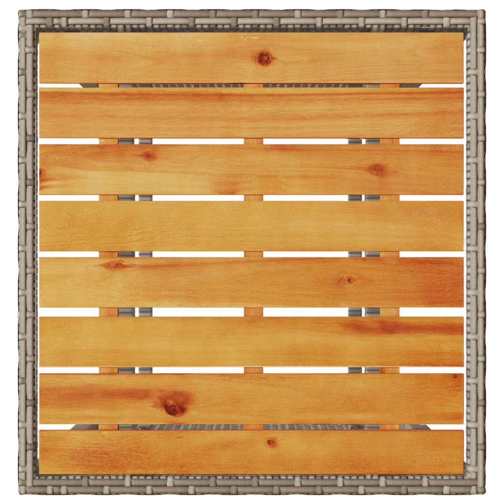 Set da Bistrò 3 pz con Cuscini Grigio Chiaro in Polyrattan - immagine 6