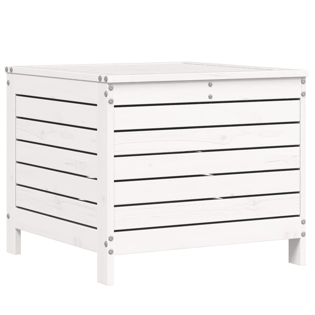 Set Divani da Giardino 6 pz Bianco in Legno Massello di Pino - immagine 6