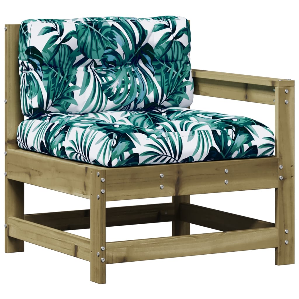 Set Divani da Giardino 7pz con Cuscini Legno Impregnato di Pino - immagine 4