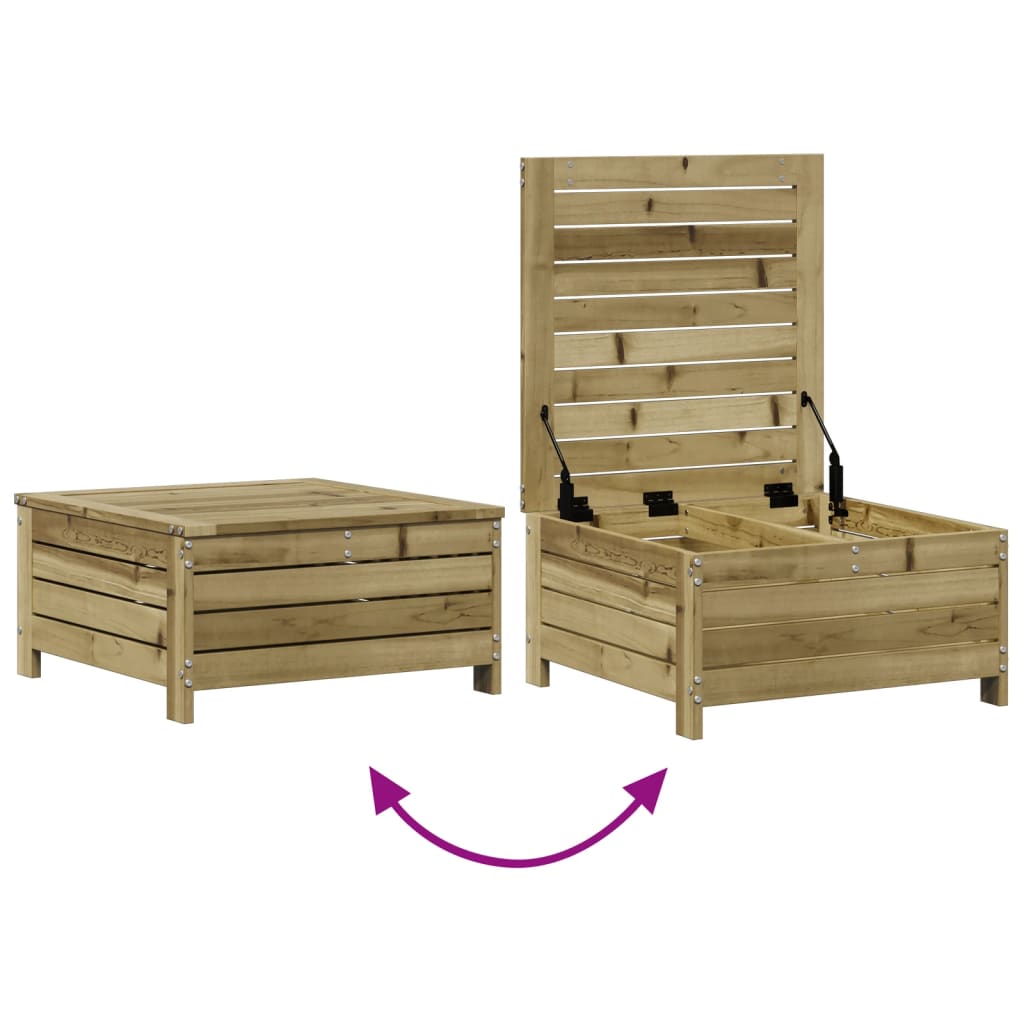 Set Divani da Giardino 7pz con Cuscini Legno Impregnato di Pino - immagine 7