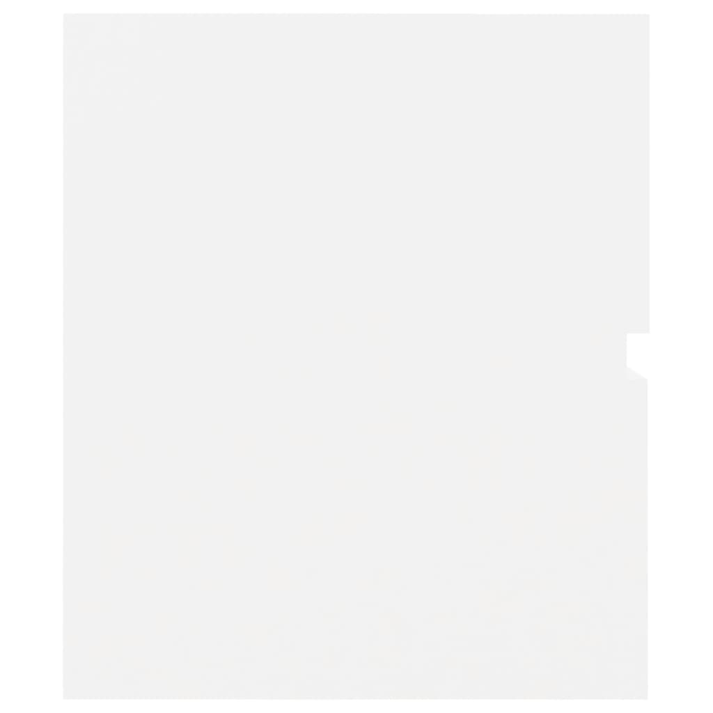 Mobile Lavabo Bianco 60x38,5x45 cm in Legno Multistrato - immagine 4