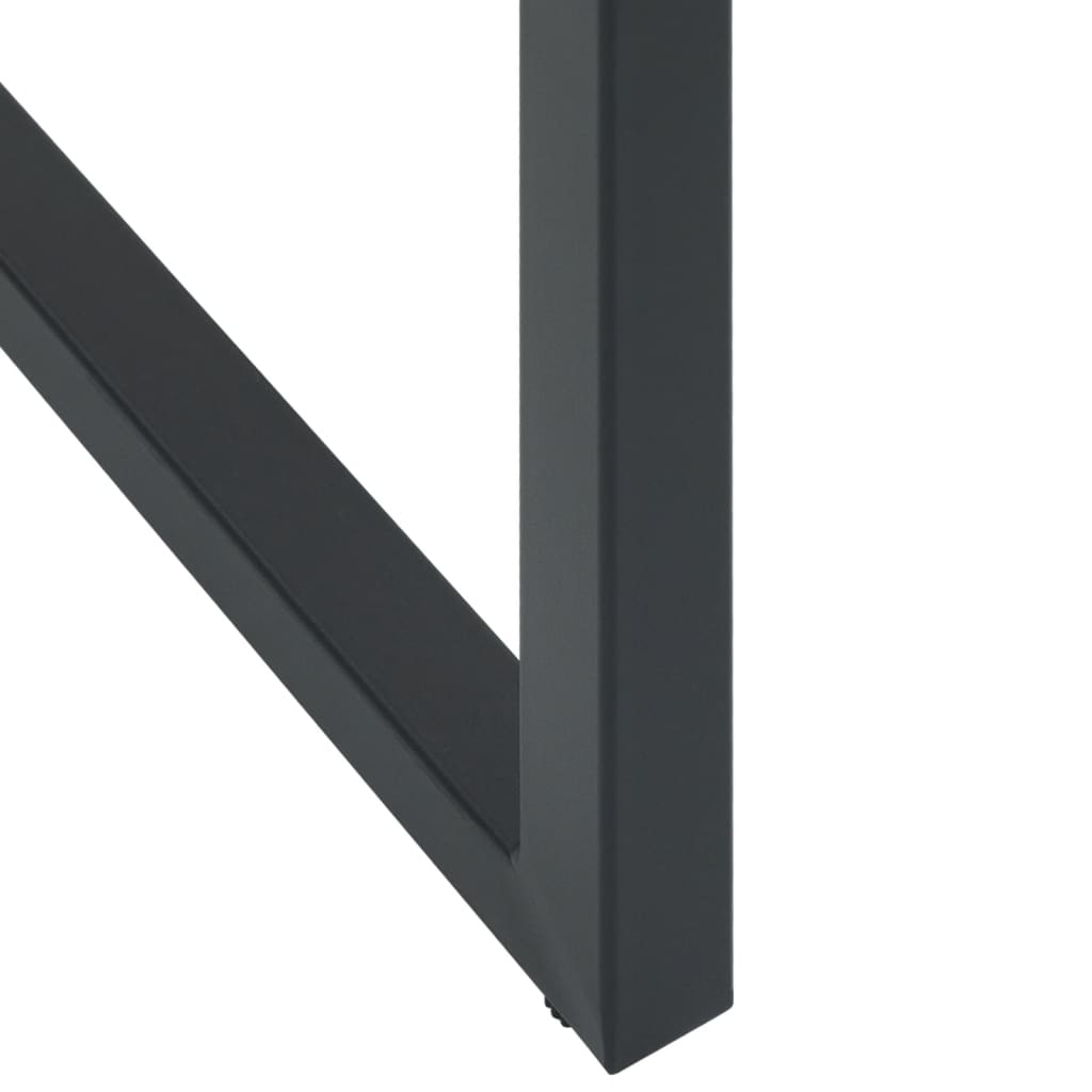 Set Bar da Giardino 9pz Nero in Acciaio Verniciato a Polvere - immagine 8