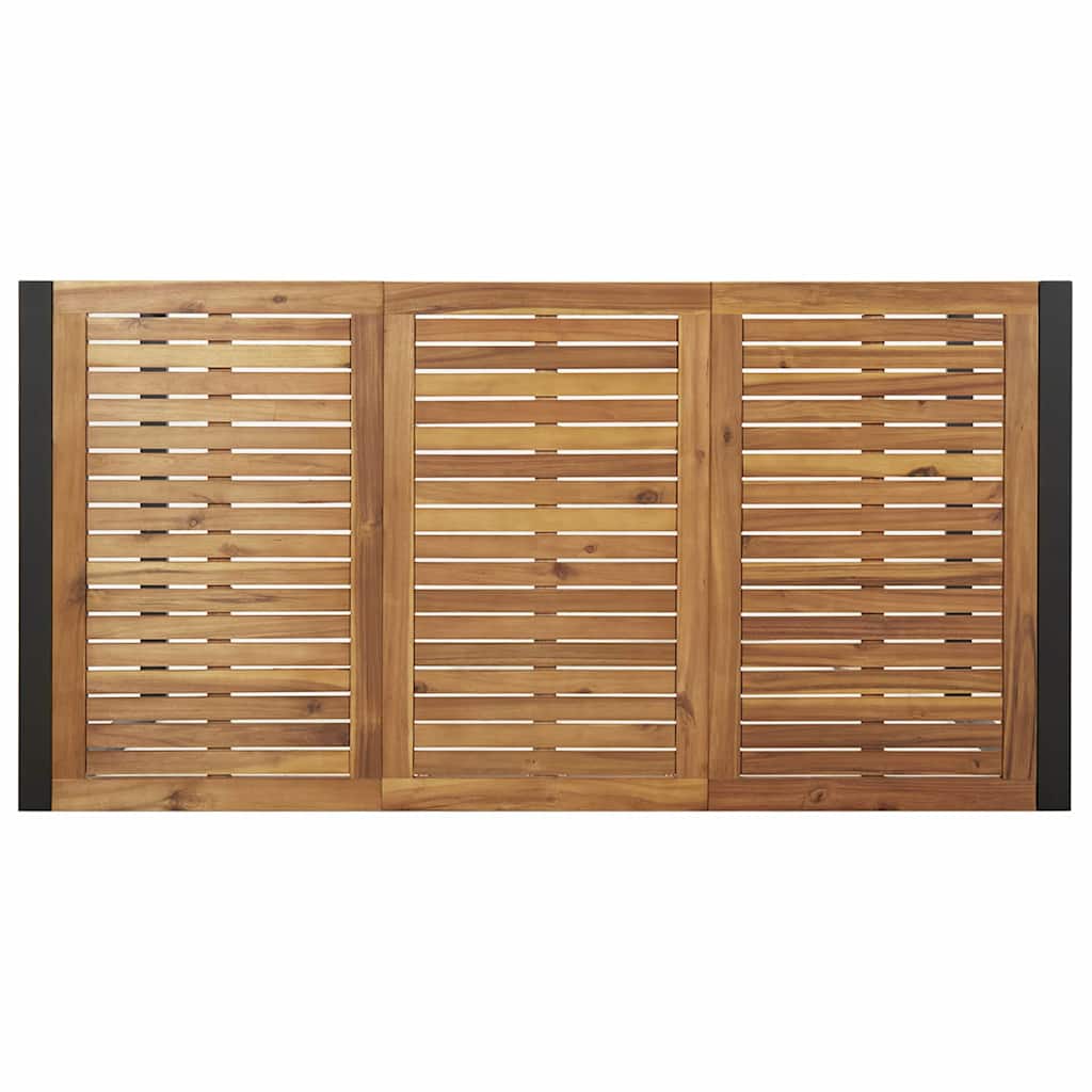 Set da Pranzo per Giardino 7 pcs Grigio e marrone - immagine 8