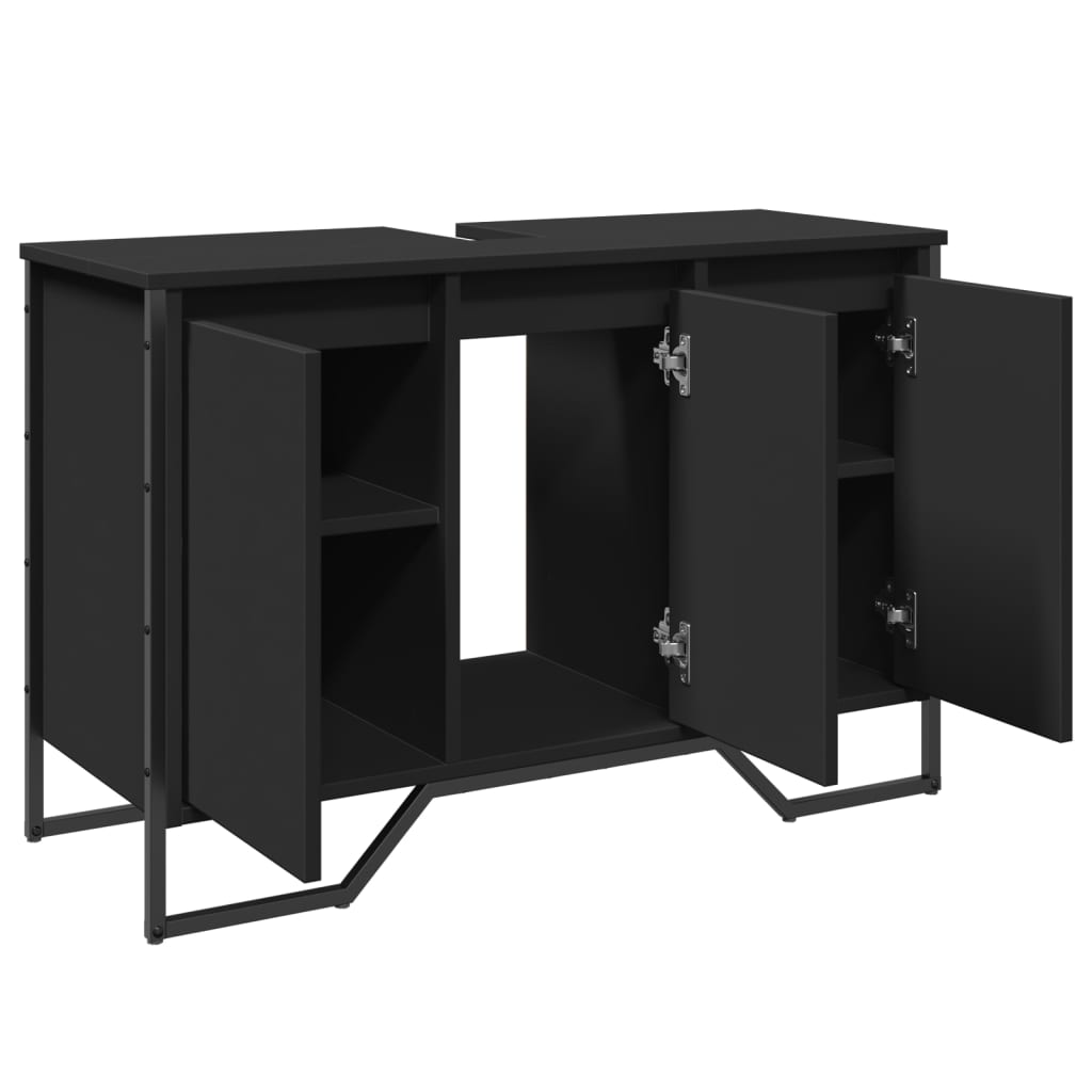 Mobile Lavabo Bagno Grigio Sonoma 91x35x60 cm in Truciolato - immagine 7