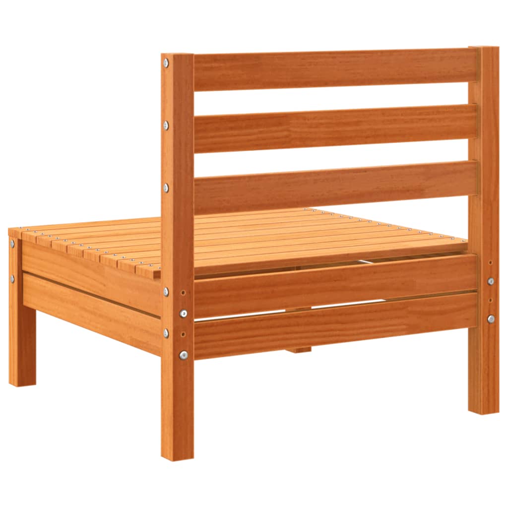 Set Divani Giardino 8 pz con Cuscini Marrone Cera Massello Pino - immagine 7