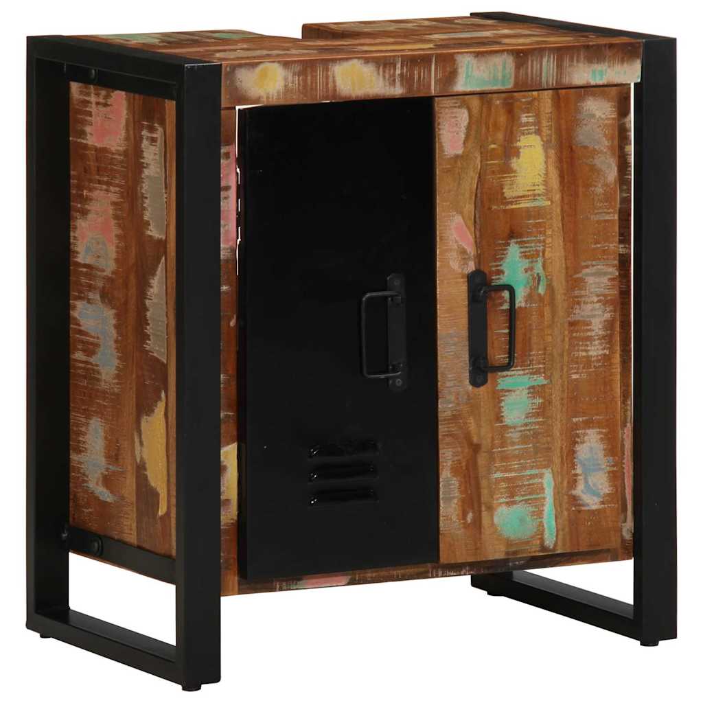 Set di mobili per il bagno 4 pcs Legno Recuperato Massello - immagine 6