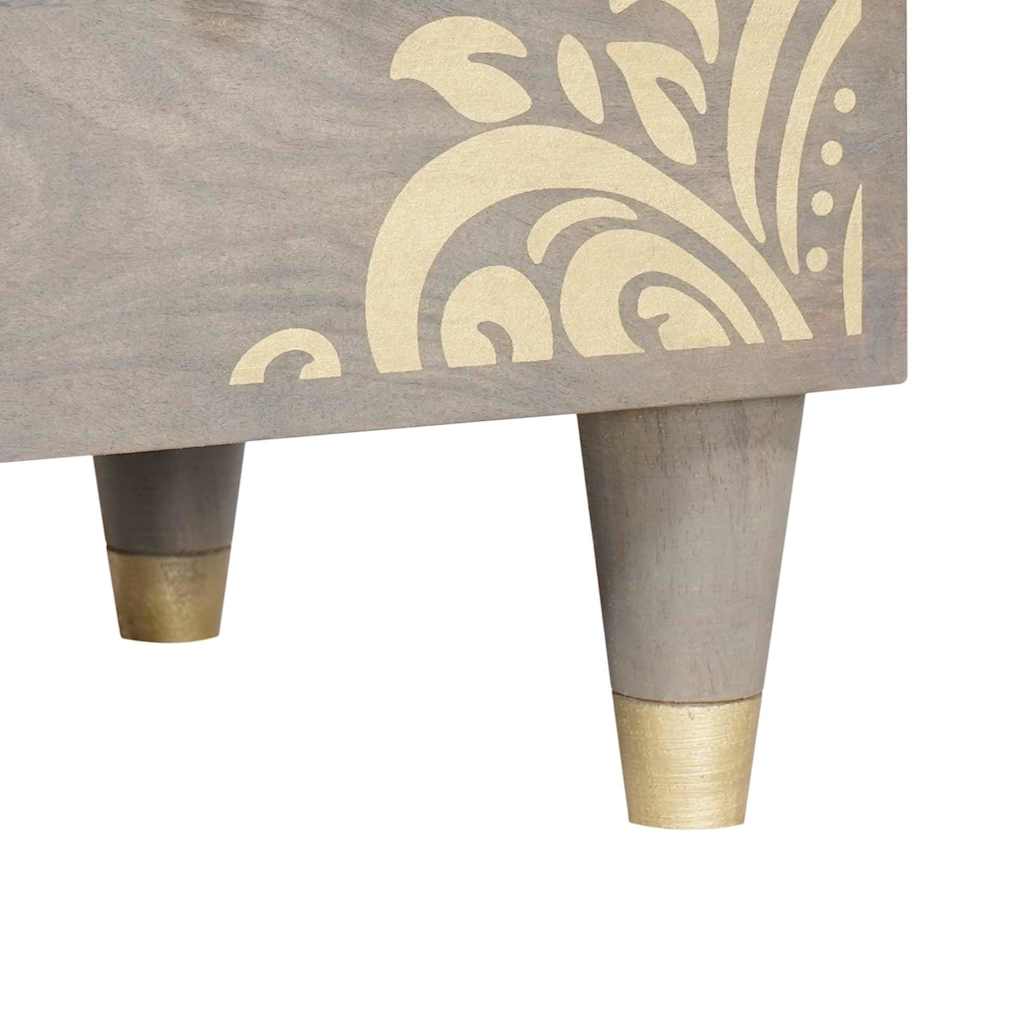 Set di Armadi da Bagno 2 pcs Grigio Legno di mango massello - immagine 9