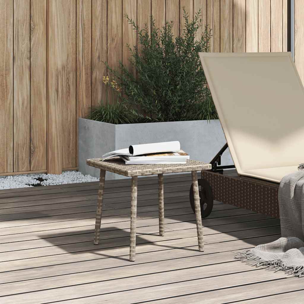 Tavolino da Giardino Rettangolare Grigio Chiaro 40x40x37 cm - immagine 3