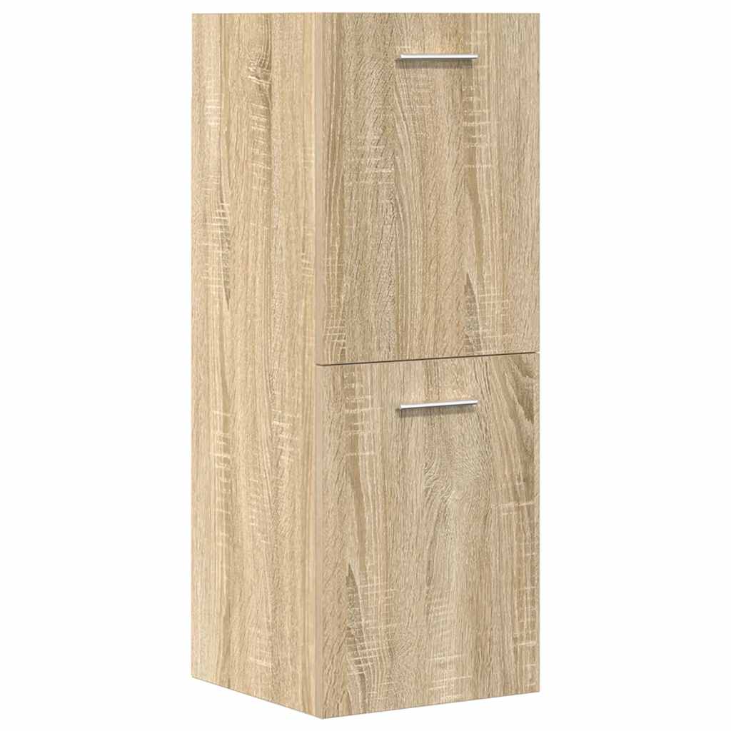 Set Mobili da Bagno 5 pz Rovere Sonoma in Legno Multistrato - immagine 6