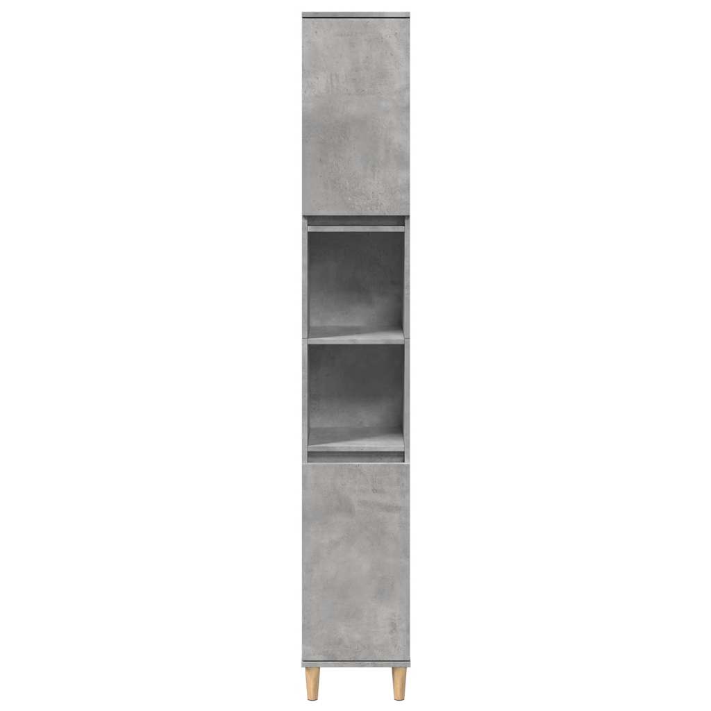 Set Mobili da Bagno 3 pz Grigio Cemento in Legno Multistrato - immagine 4