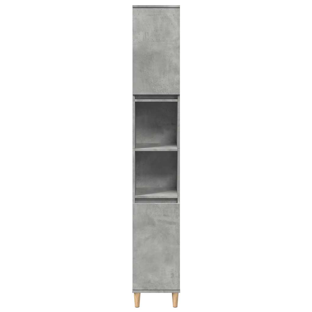 Set Mobili da Bagno 3 pz Grigio Cemento in Legno Multistrato - immagine 4