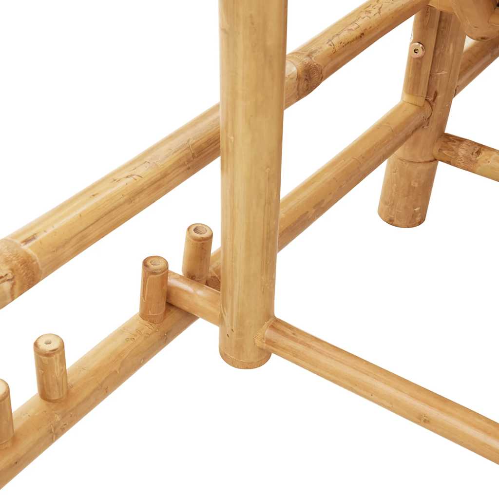 Lettino Prendisole 55x199x30 cm in Bambù - immagine 8