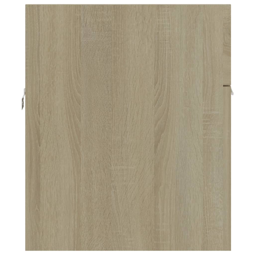 Mobile Sottolavabo Rovere Sonoma 90x38,5x46cm Legno Multistrato - immagine 5