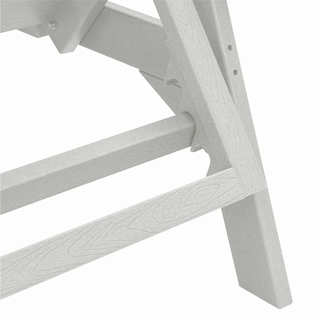 Lettino da sole Bianco 73.5 x 92 x 90cm HDPE - immagine 8