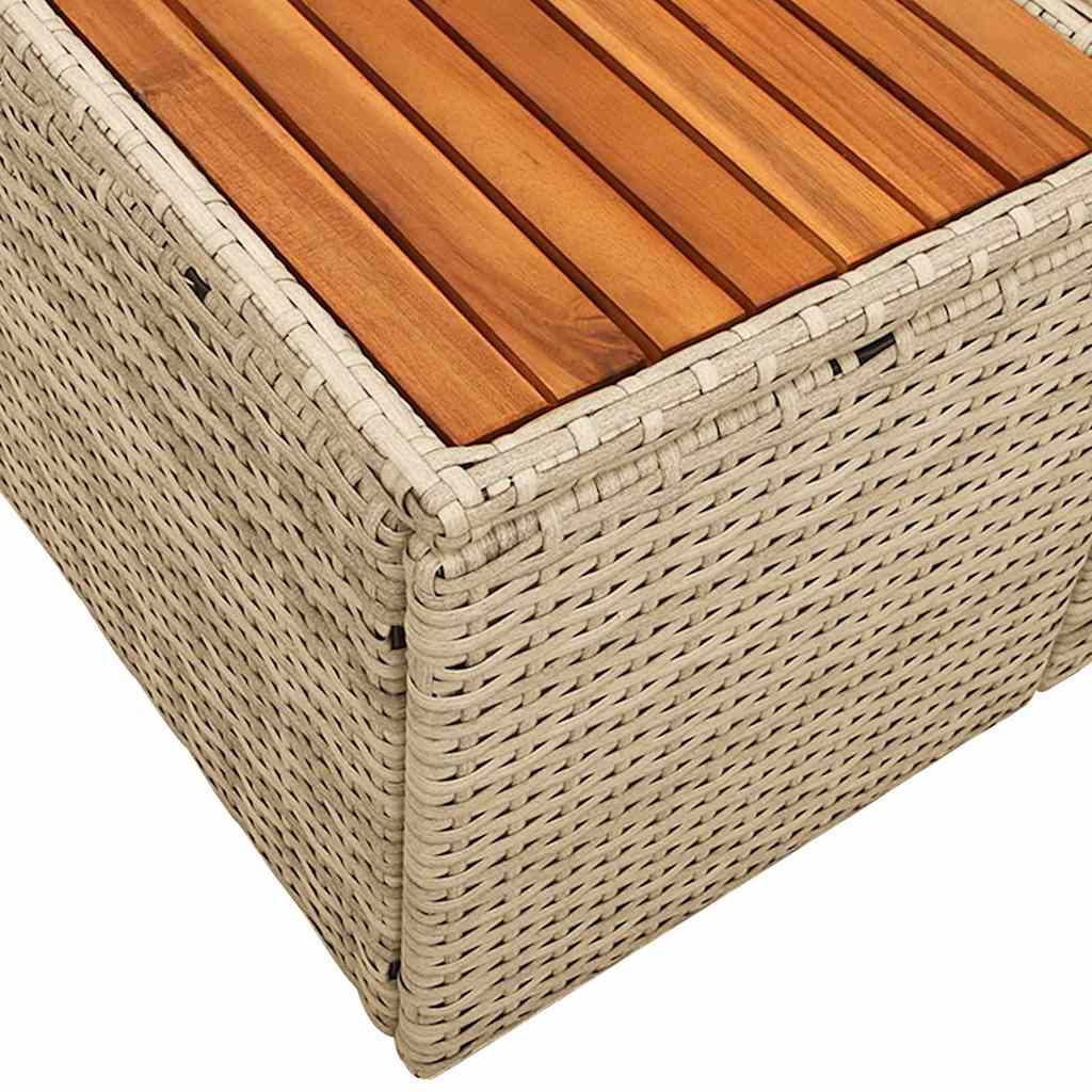 Divano da giardino Nero 184 x 62 x 85cm polyrattan - immagine 7