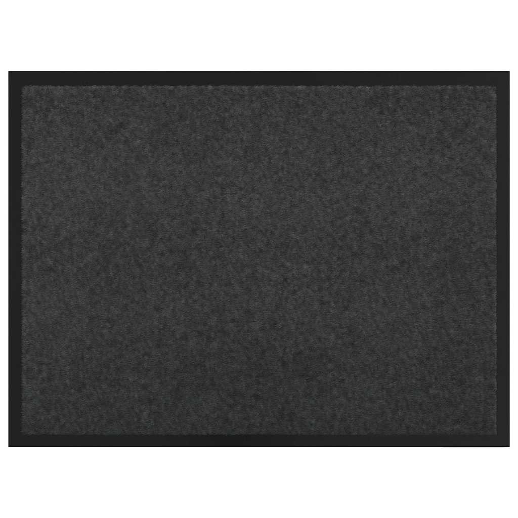 Tappetino Antracite 60 x 40 x 1.2 cm Tessuto Teddy - immagine 2