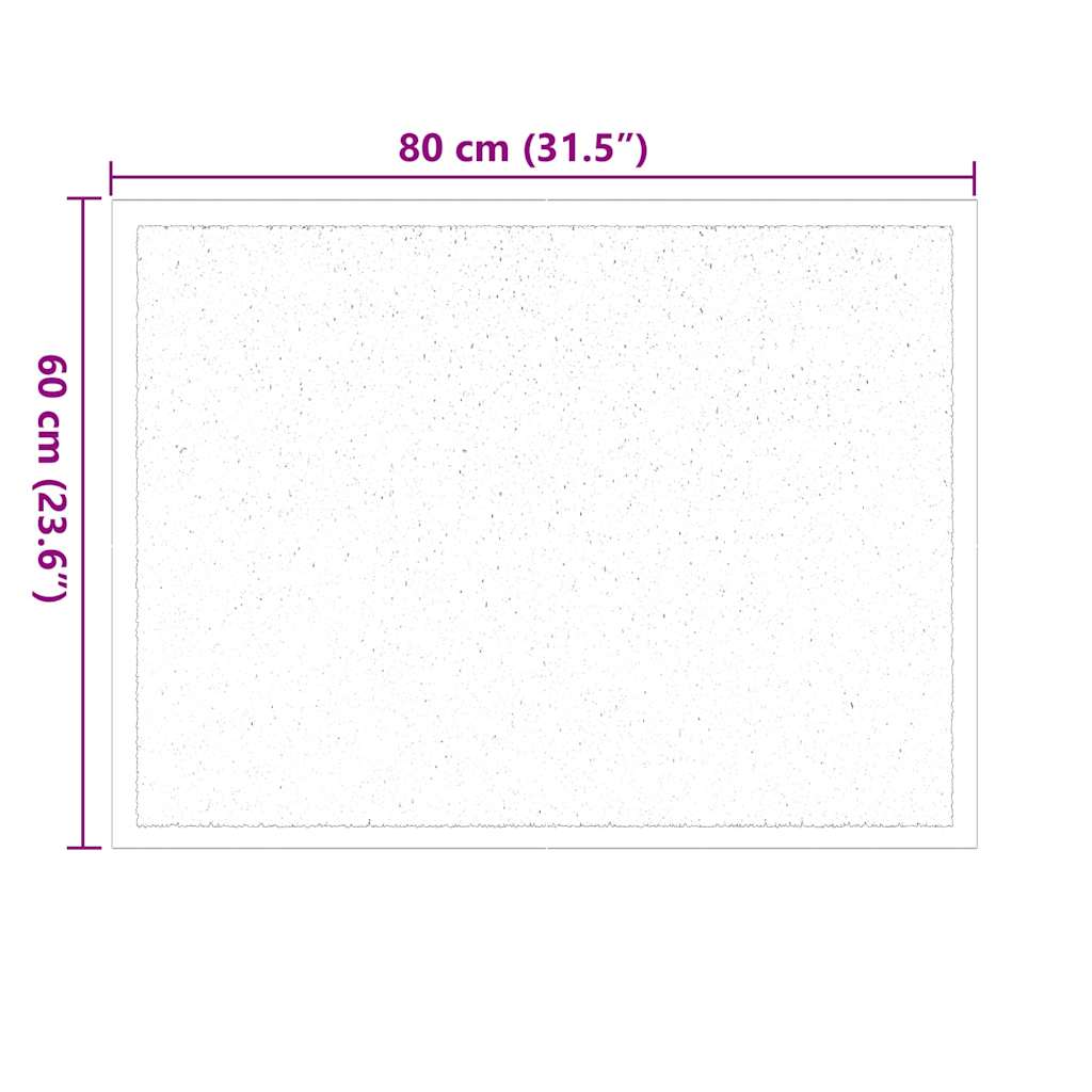 Tappetino Antracite 60 x 40 x 1.2 cm Tessuto Teddy - immagine 7