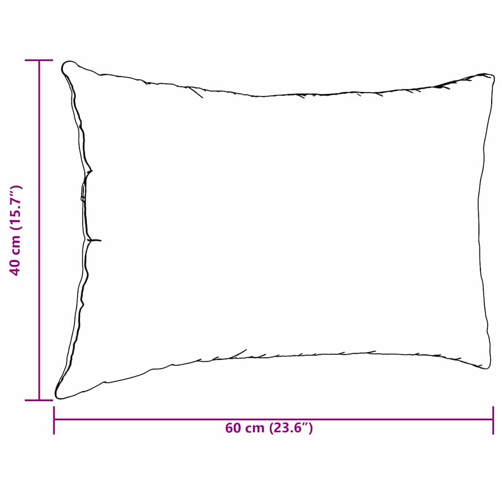 Cuscini da Divano 2 pcs Blu 60 x 40 cm Tessuto in Cords - immagine 9