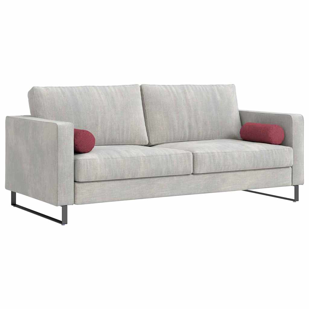 Cuscini a rullo 2 pcs Rosso Vino Ø 15 x 40 cm Tessuto - immagine 3