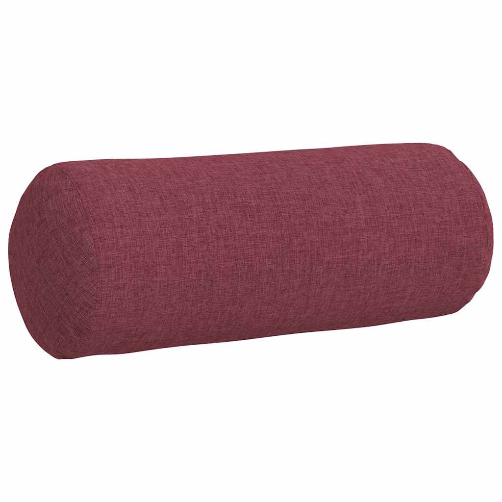 Cuscini a rullo 2 pcs Rosso Vino Ø 15 x 40 cm Tessuto - immagine 5