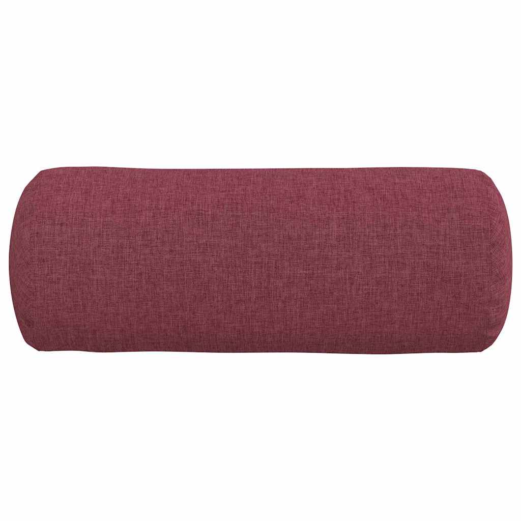 Cuscini a rullo 2 pcs Rosso Vino Ø 15 x 40 cm Tessuto - immagine 6