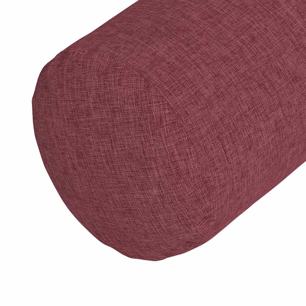 Cuscini a rullo 2 pcs Rosso Vino Ø 15 x 40 cm Tessuto - immagine 8