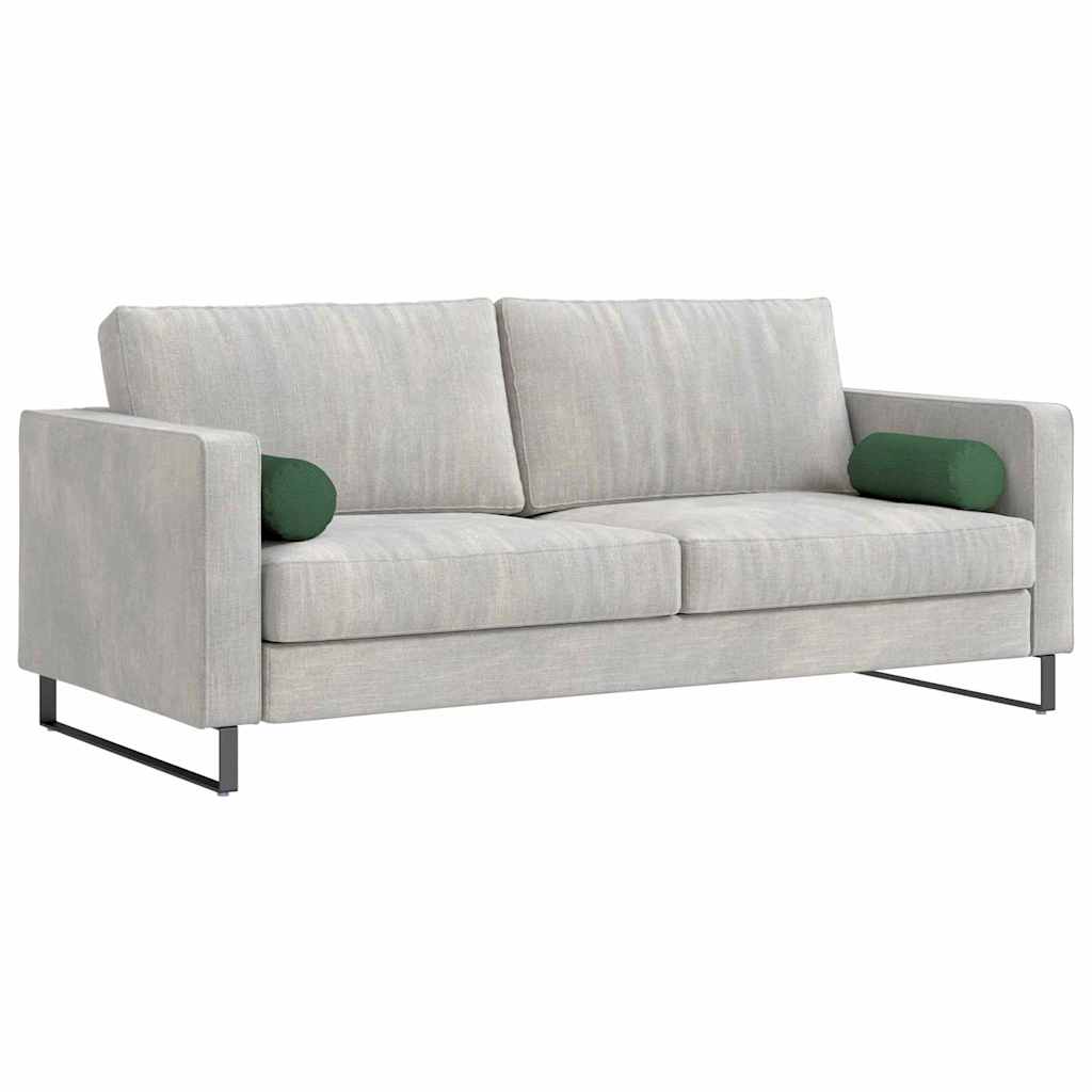 Cuscini a rullo 2 pcs Verde Scuro Ø 15 x 40 cm Tessuto in Cords - immagine 3