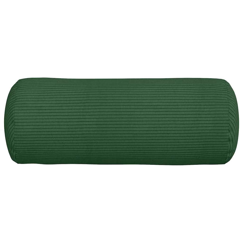 Cuscini a rullo 2 pcs Verde Scuro Ø 15 x 40 cm Tessuto in Cords - immagine 6