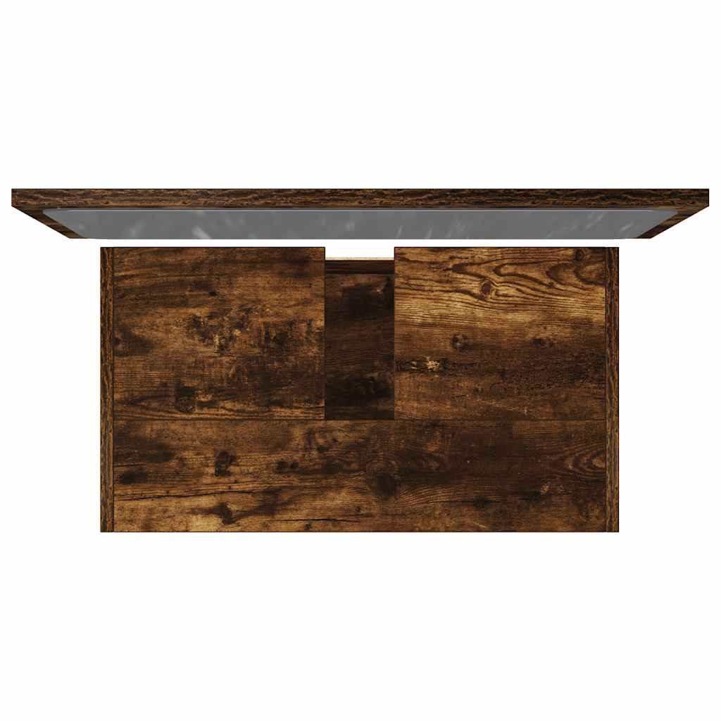 Set Mobili da Bagno 2 pz Rovere Fumo in Legno Multistrato - immagine 7