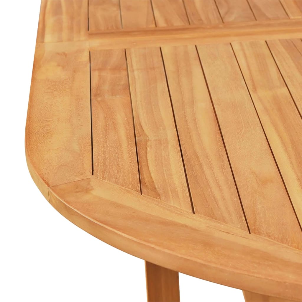 Set da Pranzo da Giardino 7 pz in Legno Massello di Teak - immagine 4