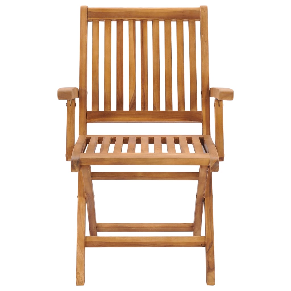 Set da Pranzo da Giardino 7 pz in Legno Massello di Teak - immagine 8