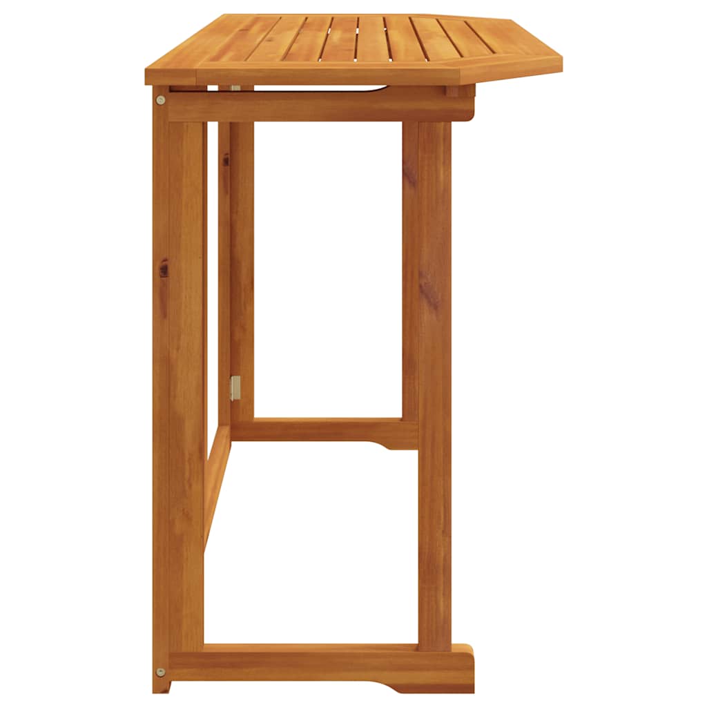 Tavolo da Bistrot 90x50x75 cm in Legno Massello di Acacia - immagine 4