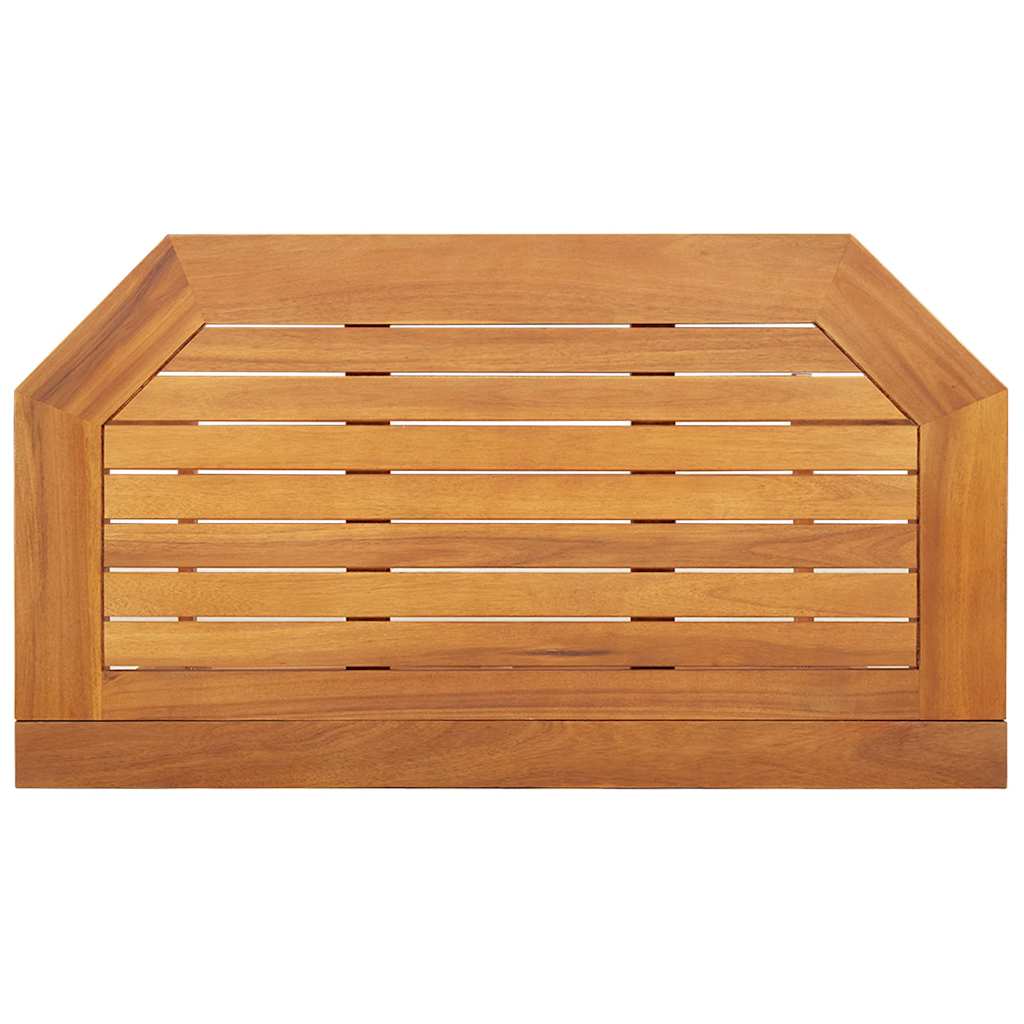 Tavolo da Bistrot 90x50x75 cm in Legno Massello di Acacia - immagine 6