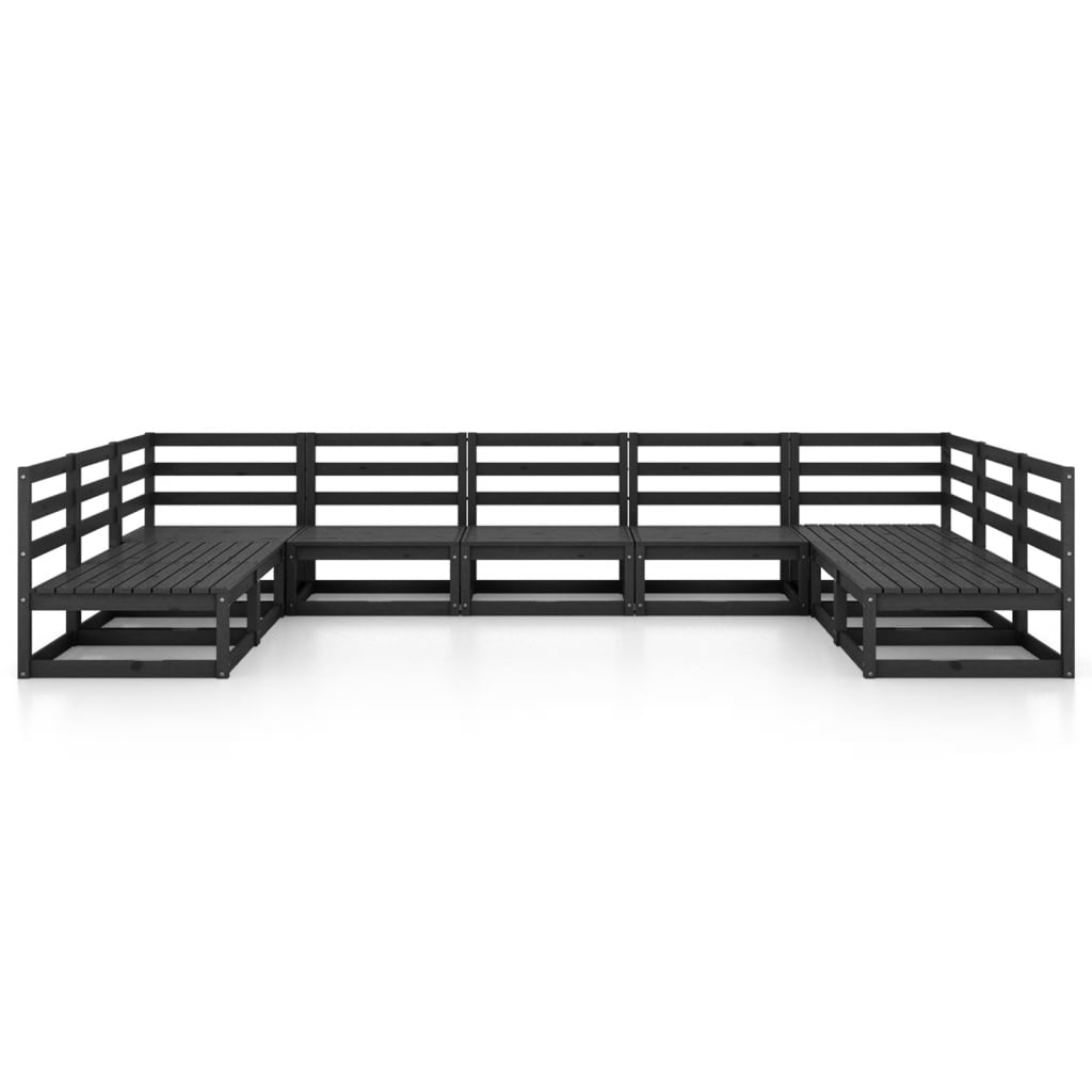 Set Divani da Giardino 9 pz in Legno Massello di Pino - immagine 3