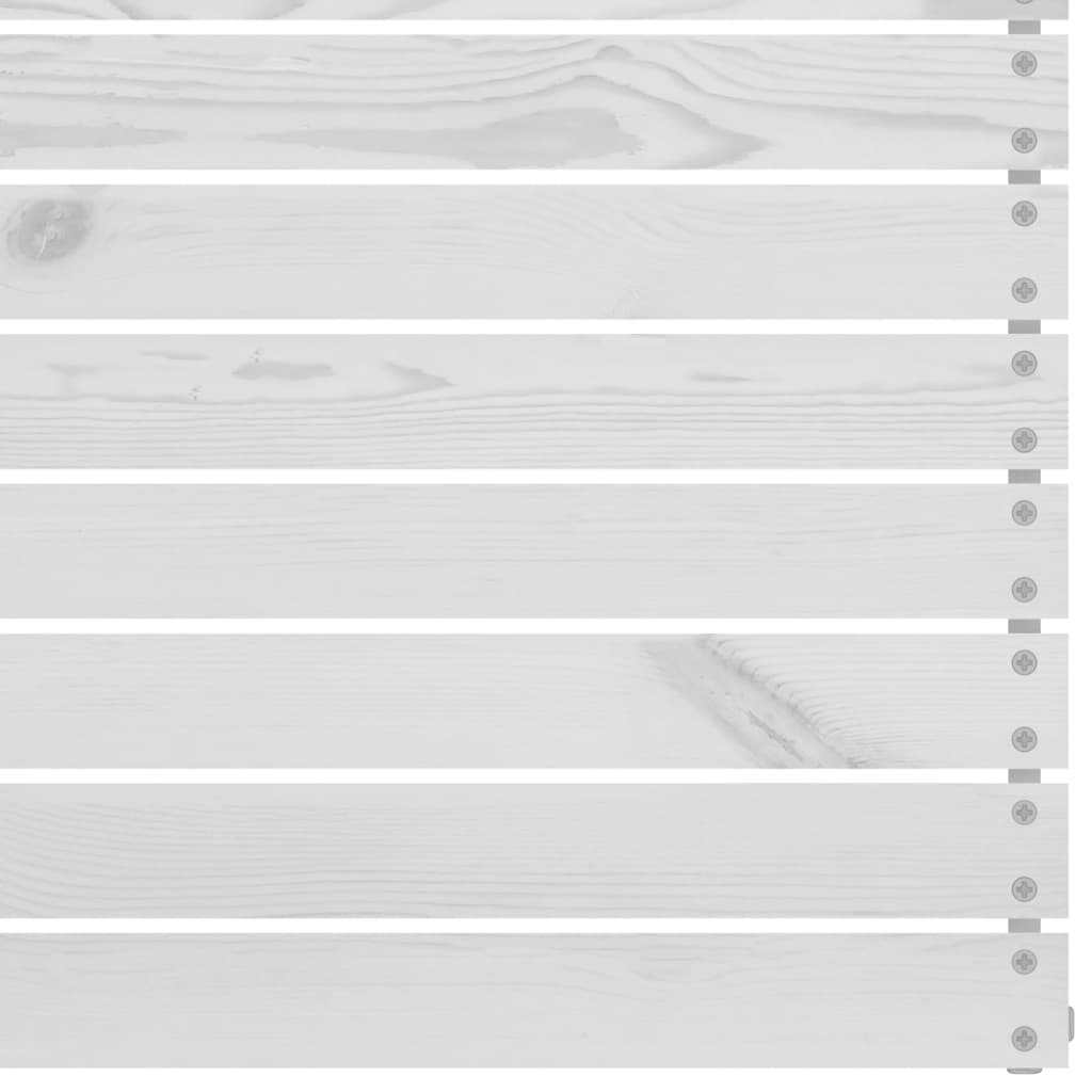 Set Divani da Giardino 6 pz Bianco in Legno Massello di Pino - immagine 5