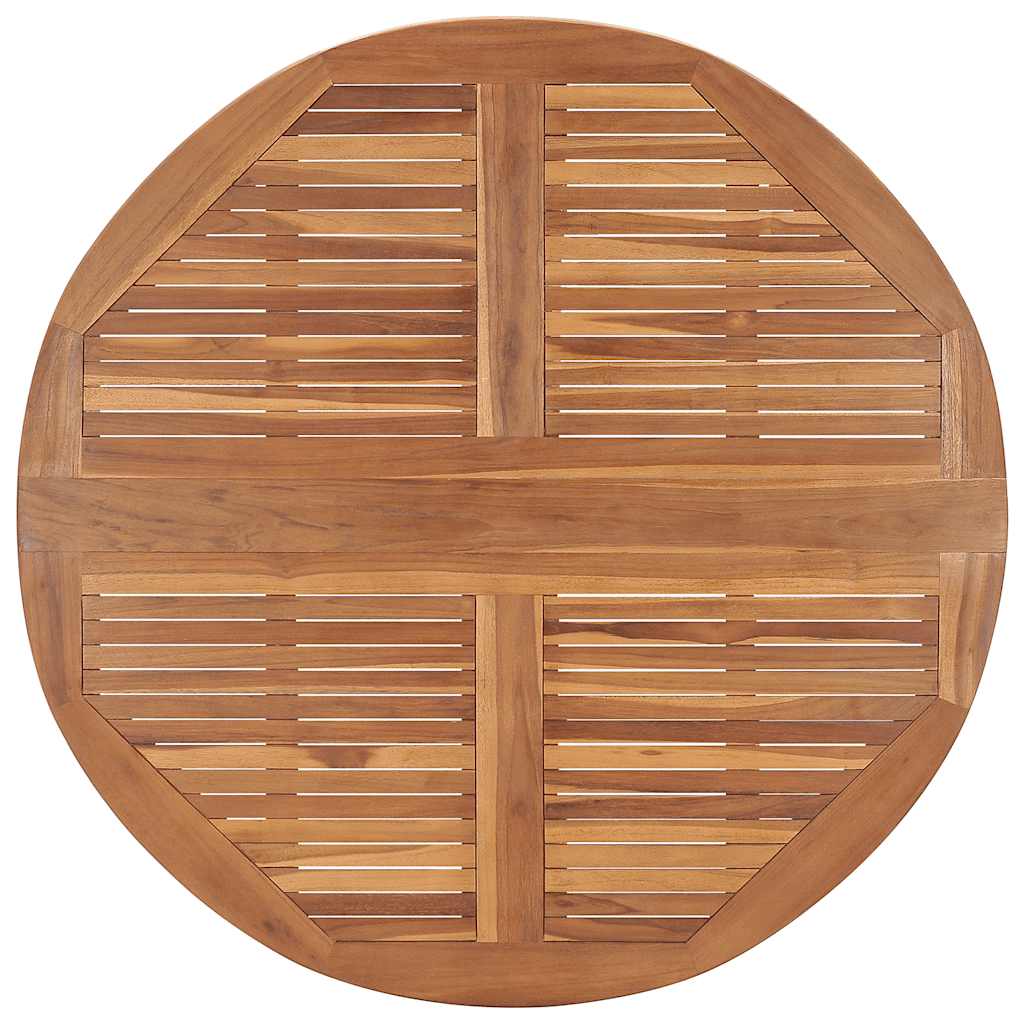 Set da Pranzo Pieghevole per Esterni 5pz Legno Massello di Teak - immagine 4