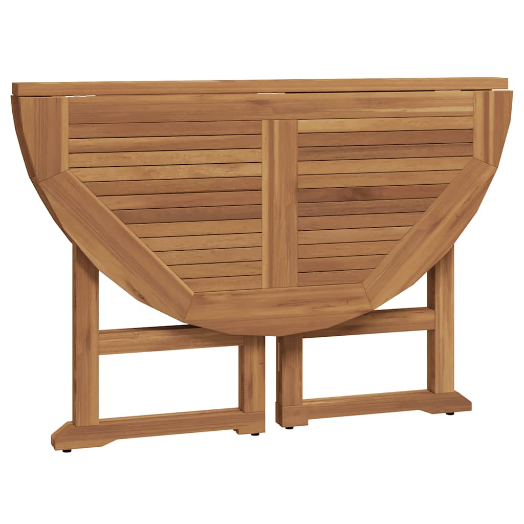 Set da Pranzo Pieghevole per Esterni 5pz Legno Massello di Teak - immagine 5