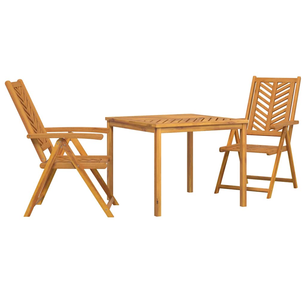Set da Pranzo per Giardino 3 pcs Marrone - immagine 2