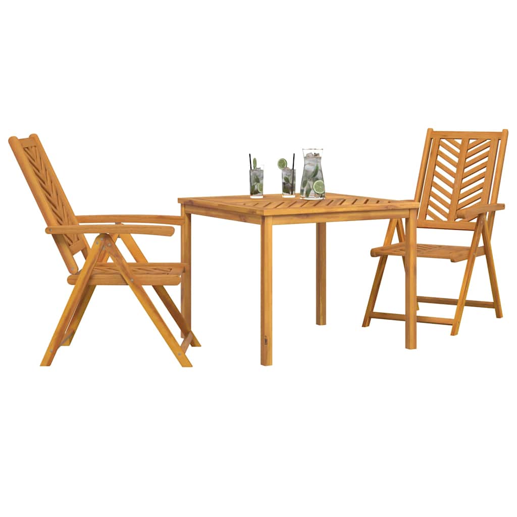 Set da Pranzo per Giardino 3 pcs Marrone - immagine 3