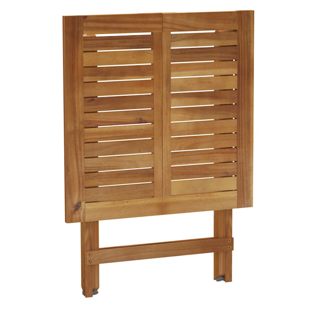 Set da Bistrò Pieghevole 3pz con Cuscini Legno Massello Acacia - immagine 6