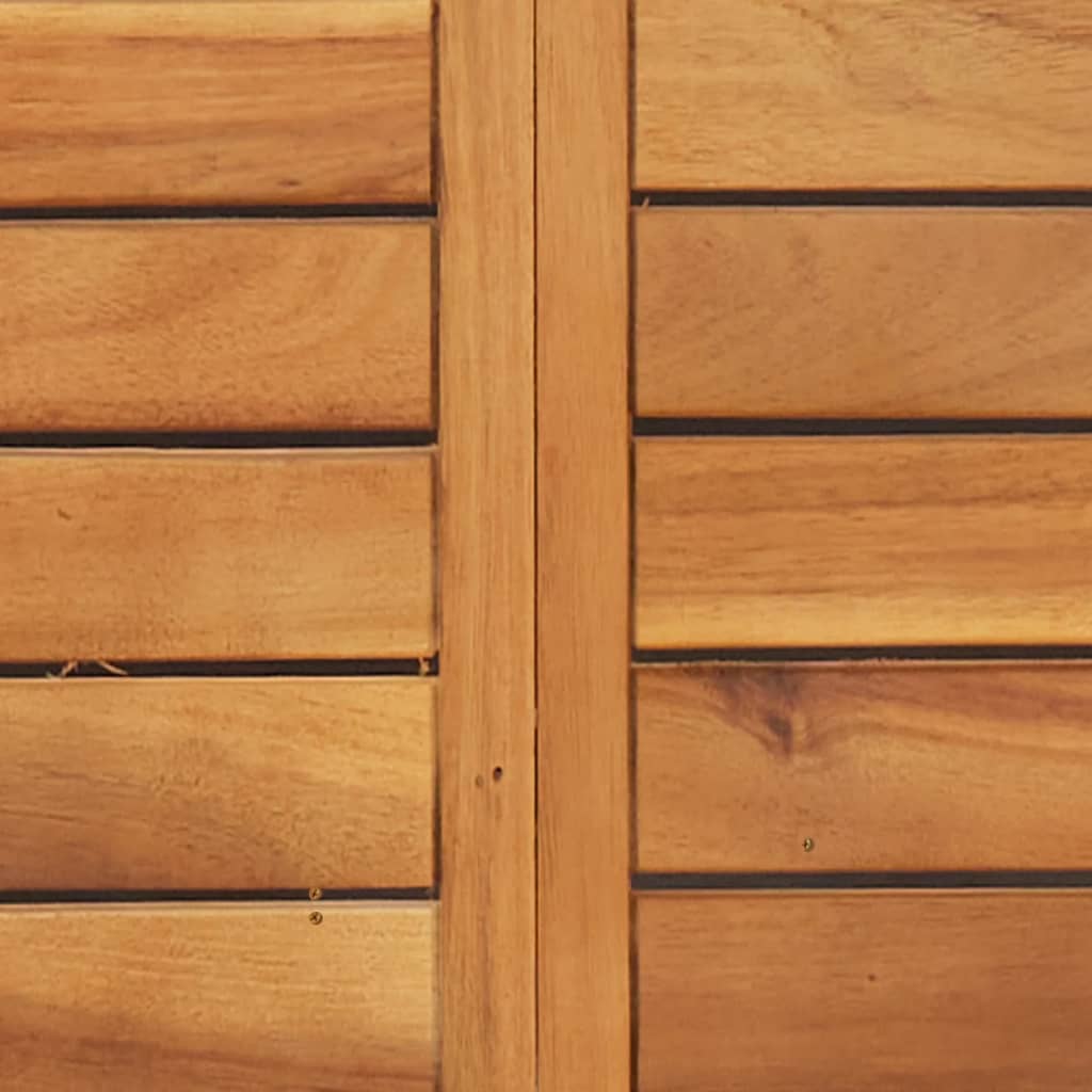 Set da Bistrò Pieghevole 3pz con Cuscini Legno Massello Acacia - immagine 8