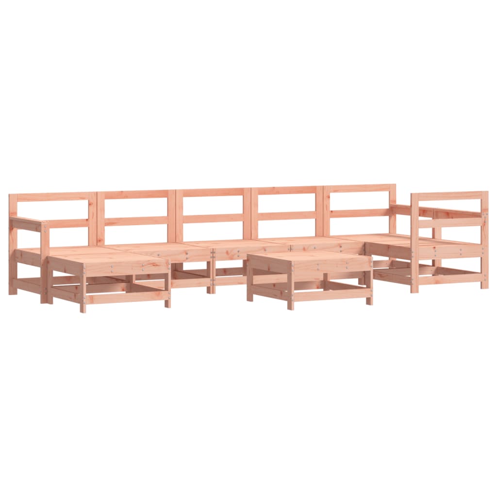Set Divani Giardino 8 pz con Cuscini Legno Massello di Douglas - immagine 3