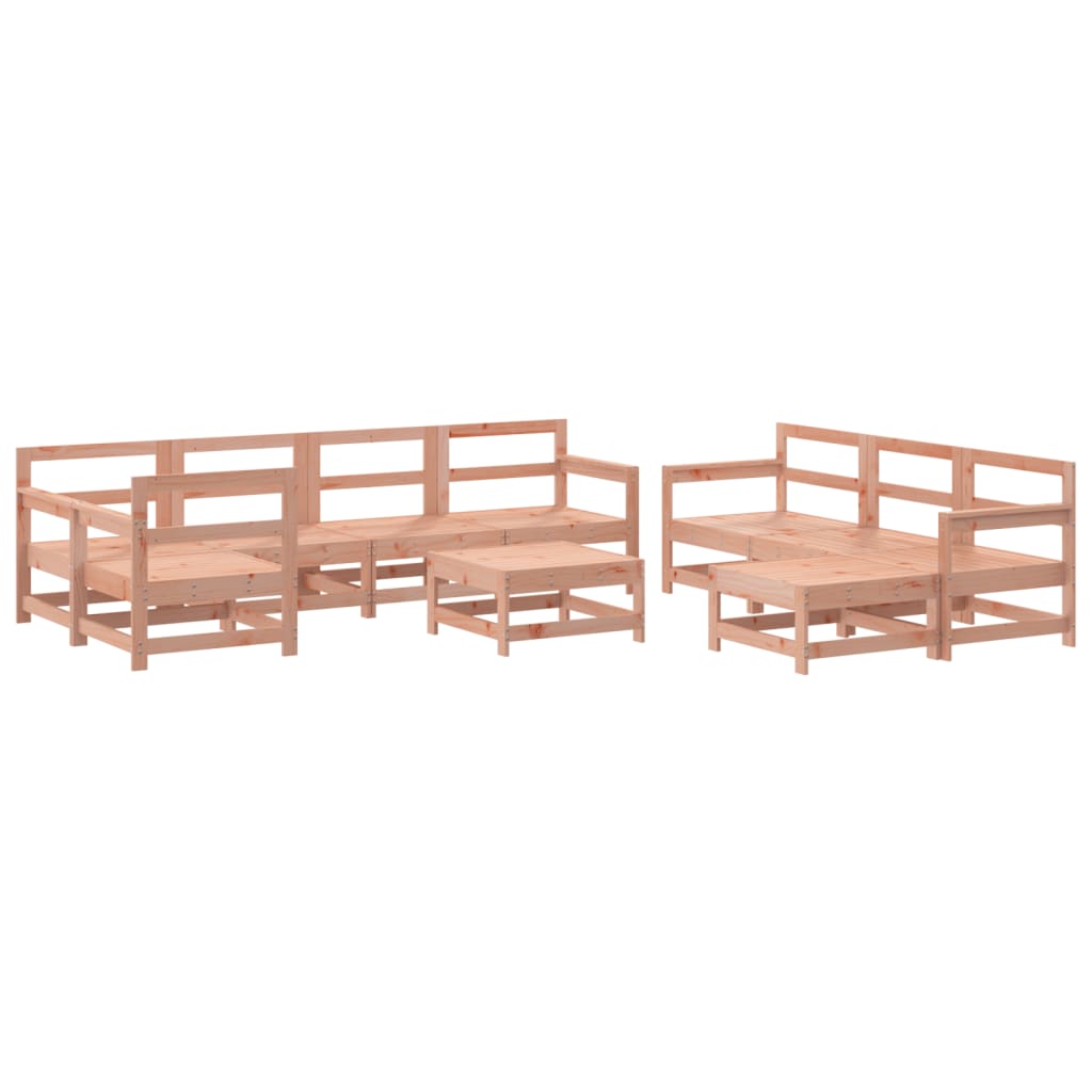 Set Divani Giardino 10pz con Cuscini Legno Massello di Douglas - immagine 3
