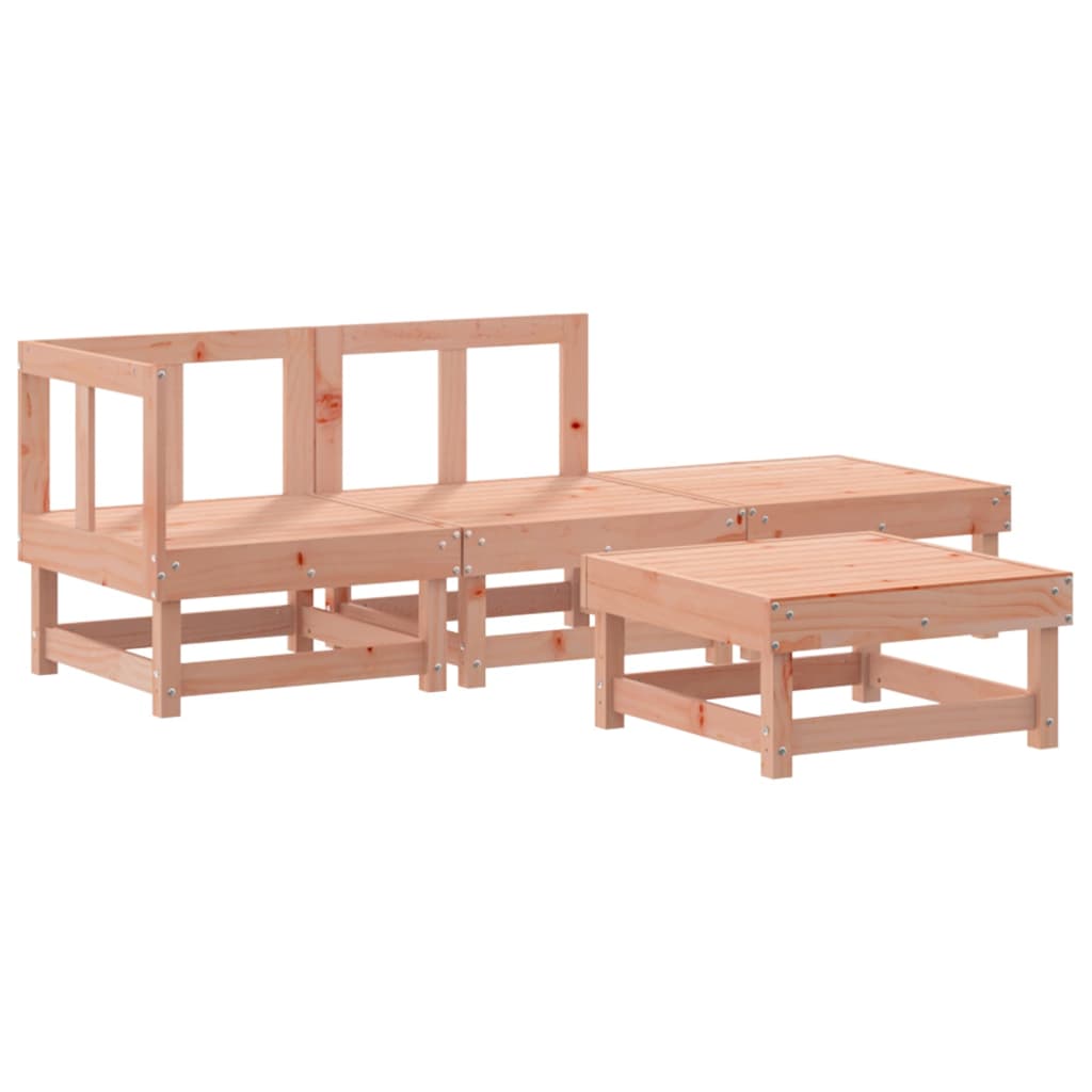 Set Salotto da Giardino 4 pz in Legno Massello di Douglas - immagine 2