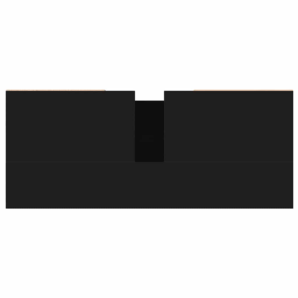 Mobile da Bagno Nero 80x33x60 cm in Legno Multistrato - immagine 7