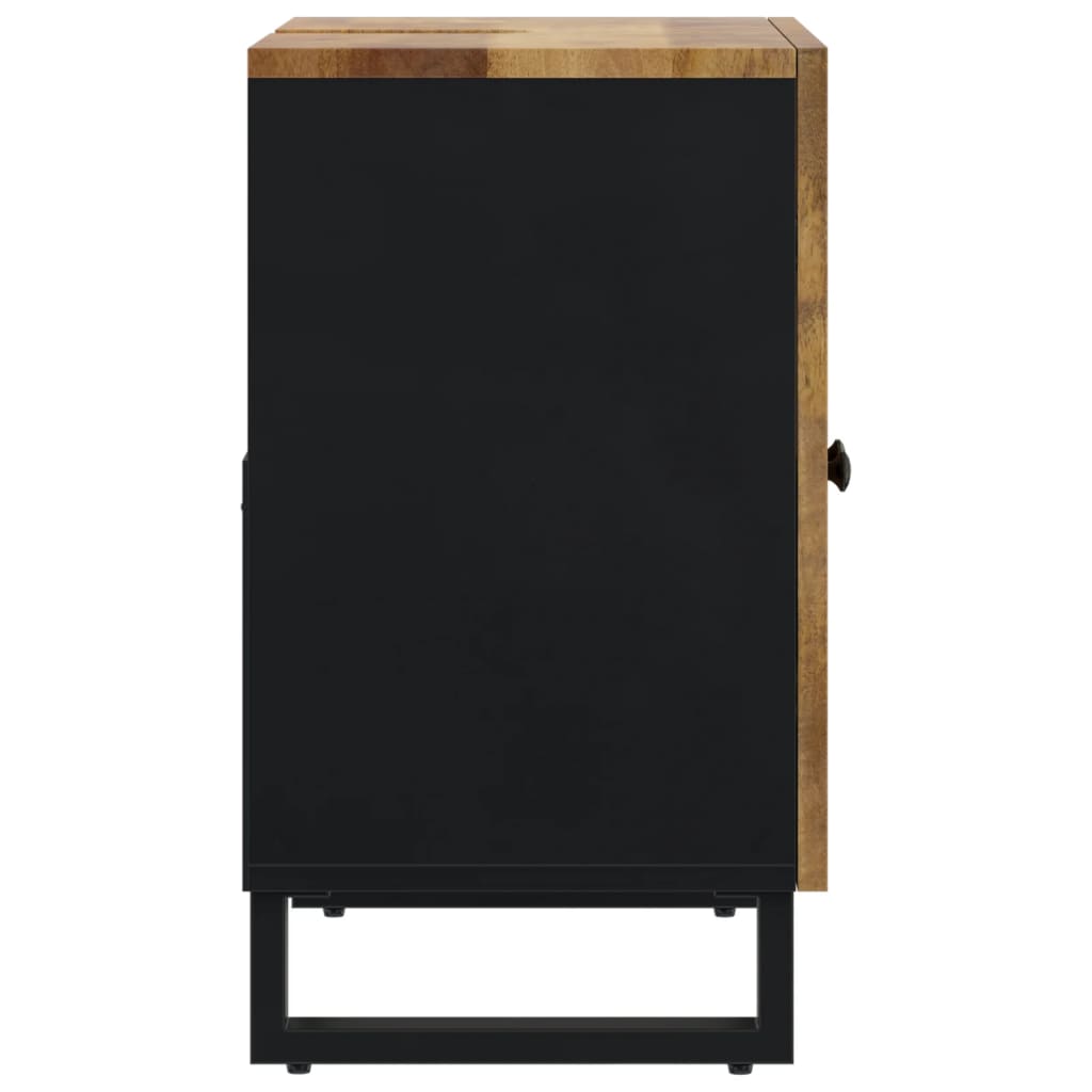 Mobile Lavabo 62x33x58cm Legno Massello Mango Legno Multistrato - immagine 4