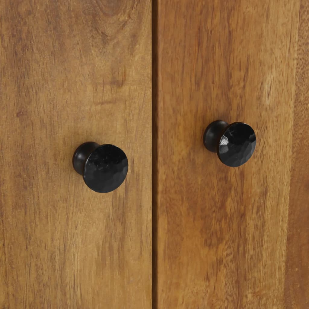 Mobile Lavabo 62x33x58cm Legno Massello Mango Legno Multistrato - immagine 8